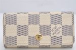 Authentic Louis Vuitton Damier Azur Multicles 4 Key Case Holder N60020 LV 1816K Cheap