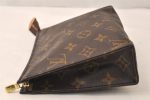 Auth Louis Vuitton Monogram Poche Toilette 19 M47544 Cosmetics Pouch Junk 6478K For Discount