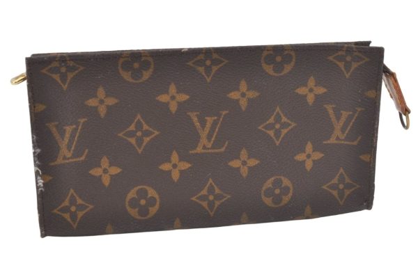 Authentic Louis Vuitton Monogram Pouch For Bucket GM LV Junk 7085K Sale