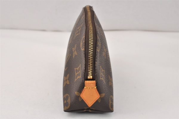 Authentic Louis Vuitton Monogram Pochette Cosmetic Pouch M47515 LV 4093K on Sale