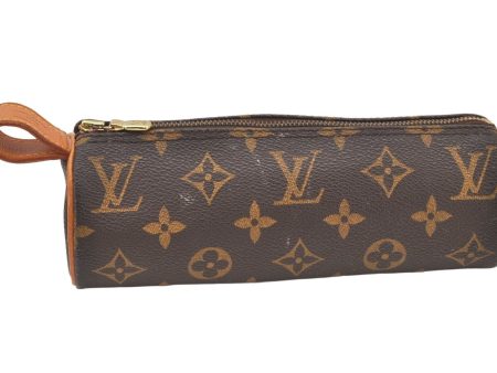 Authentic Louis Vuitton Monogram Trousse Ronde Pen Case Pouch M47630 Junk 4058K Online Hot Sale