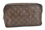 Auth Louis Vuitton Monogram Trousse Toilette 28 Clutch Hand Bag M47522 LV 6922K Hot on Sale