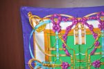 Authentic HERMES Carre 90 Scarf  Crano Manege  Silk Purple 1836J Online Sale