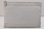 Authentic BALENCIAGA Clip M Logo Clutch Bag Purse Calf Skin 373834 White 7538K Online Hot Sale