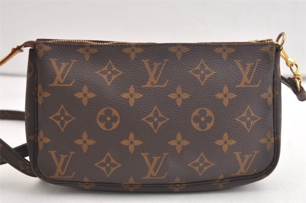 Authentic Louis Vuitton Monogram Pochette Accessoires Shoulder Cross Pouch 4078K Sale