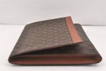 Authentic Louis Vuitton Monogram Porte Envelope Documents Case M51801 LV 3203K For Sale