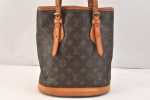 Authentic Louis Vuitton Monogram Bucket PM Shoulder Tote Bag Old Model LV 3464K Fashion