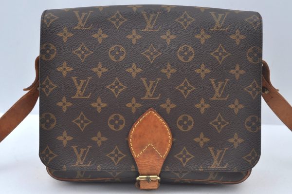 Authentic Louis Vuitton Monogram Cartouchiere GM M51252 Shoulder Cross Bag L0624 Fashion