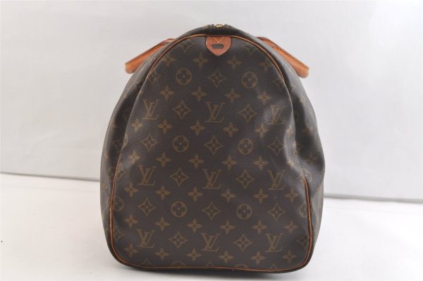 Authentic Louis Vuitton Monogram Keepall 55 Travel Boston Bag M41424 LV 2915K Sale