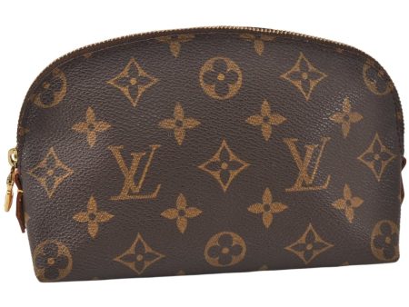 Authentic Louis Vuitton Monogram Pochette Cosmetic Pouch M47515 LV 4093K on Sale