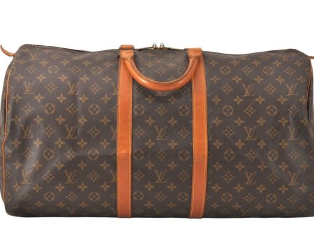 Authentic Louis Vuitton Monogram Keepall 55 Travel Boston Bag M41424 LV 5307K Hot on Sale