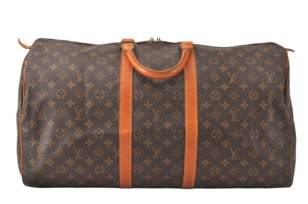 Authentic Louis Vuitton Monogram Keepall 55 Travel Boston Bag M41424 LV 5307K Hot on Sale