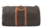 Authentic Louis Vuitton Monogram Keepall 55 Travel Boston Bag M41424 LV 7334K on Sale