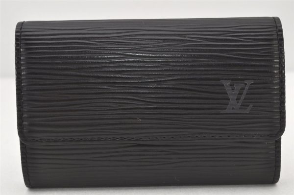 Authentic Louis Vuitton Epi Multicles 6 Key Case Black M63812 LV 4193K Cheap