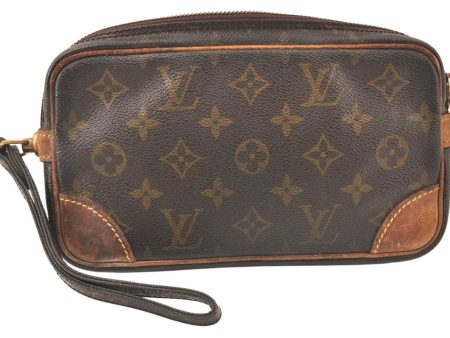 Authentic Louis Vuitton Monogram Marly Dragonne PM M51827 Clutch Bag Junk 6467K Online Hot Sale