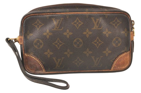 Authentic Louis Vuitton Monogram Marly Dragonne PM M51827 Clutch Bag Junk 6467K Online Hot Sale