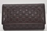 Authentic GUCCI Micro Guccissima Leather 6 Hooks Key Case 278633 Brown 4094K For Cheap