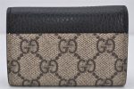 Auth GUCCI GG Marmont 6 Hooks Key Case GG PVC Leather 456118 Brown Box 4654K For Sale