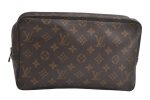 Auth Louis Vuitton Monogram Trousse Toilette 28 Clutch Hand Bag M47522 LV 5069K Online