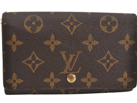 Auth Louis Vuitton Monogram Porte Monnaie Billets Tresor Wallet M61730 LV 3530K Sale