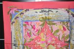 Authentic HERMES Carre 90 Scarf  TROPIOUES   Silk Pink 5204K Cheap