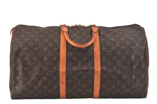 Authentic Louis Vuitton Monogram Keepall 55 Travel Boston Bag M41424 LV 2895K For Discount