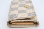 Authentic Louis Vuitton Damier Azur Multicles 4 Key Case Holder N60020 LV 1816K Cheap