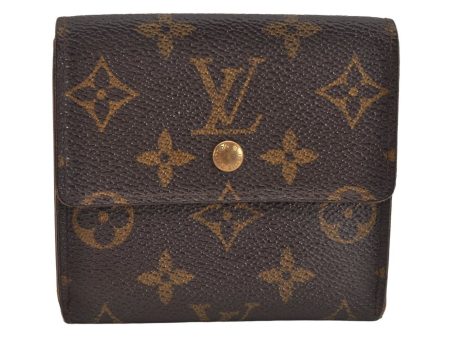 Authentic Louis Vuitton Monogram M61652 Porte Monnaie Billet Carte Credit 3638K on Sale