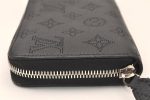 Authentic Louis Vuitton Mahina Zippy Wallet Long Purse Black M61867 LV 6278K Online now