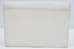 Authentic YVES SAINT LAURENT Clutch Hand Bag Purse Leather White L0270 Supply