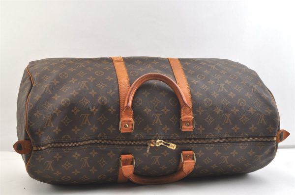 Authentic Louis Vuitton Monogram Keepall 55 Travel Boston Bag M41424 LV 2915K Sale