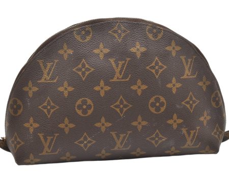 Auth Louis Vuitton Monogram Trousse Demi Ronde 23 Pouch M47520 Junk 2864K Cheap