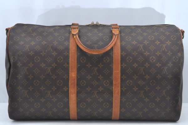 Authentic Louis Vuitton Monogram Keepall Bandouliere 60 M41412 Boston Bag L0489 Discount