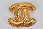 Authentic CHANEL Vintage CoCo Mark Pin Brooch Gold Plating 3798K Online Hot Sale