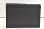 Authentic YVES SAINT LAURENT Vintage Clutch Hand Bag Purse Leather Black 3632K Online Sale