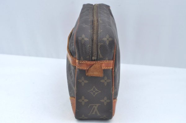 Authentic Louis Vuitton Monogram Compiegne 28 Clutch Hand Bag M51845 Junk L0597 Online