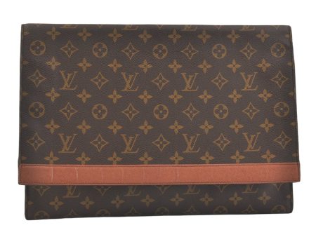 Authentic Louis Vuitton Monogram Porte Envelope Documents Case M51801 LV 3203K For Sale