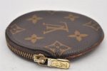 Authentic Louis Vuitton Monogram Porte Monnaie Rond Coin Purse M61926 LV 7401K Discount