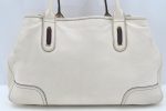 Authentic GUCCI Princy Leather Shoulder Tote Bag 163805 White L0647 Online now