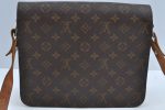 Authentic Louis Vuitton Monogram Cartouchiere GM Shoulder Bag Old Model K8175 on Sale