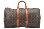 Authentic Louis Vuitton Monogram Keepall 45 Travel Boston Bag M41428 LV 7363K Sale