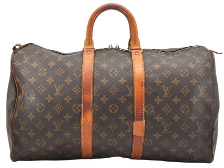 Authentic Louis Vuitton Monogram Keepall 45 Travel Boston Bag M41428 LV 7363K Sale