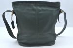 Authentic COACH Shoulder Tote Bag Leather Green L0635 Online Sale