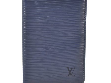 Authentic Louis Vuitton Epi Organizer De Poche Pass Case Blue M6358G LV 6494K on Sale