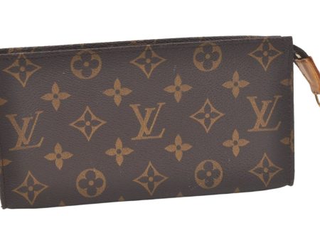 Authentic Louis Vuitton Monogram Pouch For Bucket GM LV Junk 7083K Hot on Sale