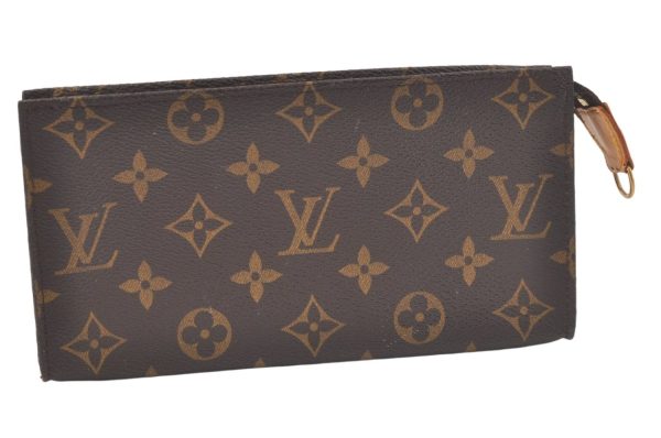 Authentic Louis Vuitton Monogram Pouch For Bucket GM LV Junk 7083K Hot on Sale