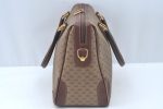 Authentic GUCCI Micro GG PVC Leather Hand Boston Bag Brown Junk L0633 Online