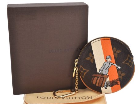 Auth Louis Vuitton Monogram Groom Porte Monnaie Rond Coin Purse M60037 Box 3064K Cheap