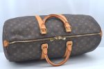 Authentic Louis Vuitton Monogram Keepall 50 Travel Boston Bag M41426 LV L0181 Online Sale