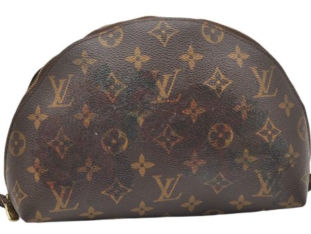 Auth Louis Vuitton Monogram Trousse Demi Ronde 23 Pouch M47520 Junk 3623K on Sale